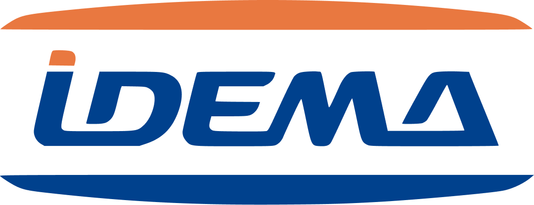 Logotipo oficial da Idema, especialista em peças agrícolas e usinagem de precisão.